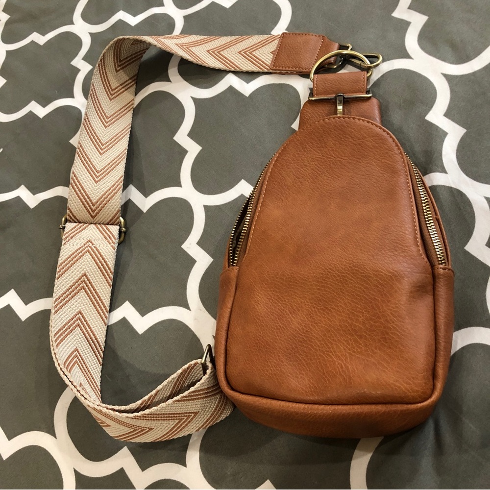 Anthropologie Liberty Sling Bag - Tan